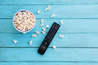 Tv remote control popcorn. Resolution and high quality beautiful photo
