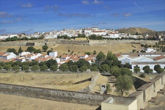 View over the historic center and ramparts of Elvas