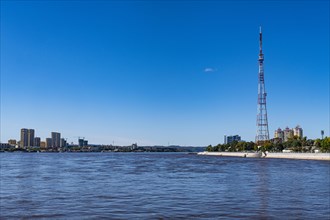 Embankment of the Amur river
