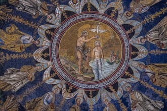 Beautiful mosaics in the Baptistery of Neon