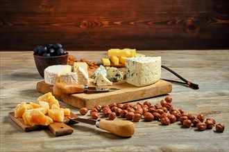Cheese plate and other snack for wine