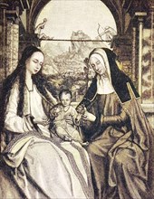 Mary with the Child beside St. Anne by Quentin Massys