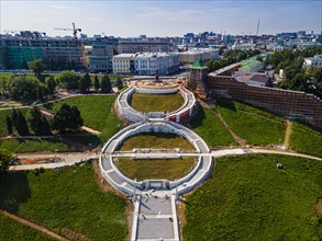 Aerial of the Chkalov Stairs