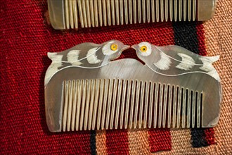 Set of brand new hand made horn comb