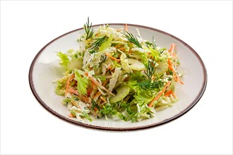 Salad with fresh cabbage