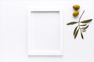 Yellow olives with frame mock up. Resolution and high quality beautiful photo
