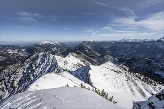 View from the summit of the Sonntagshorn in winter