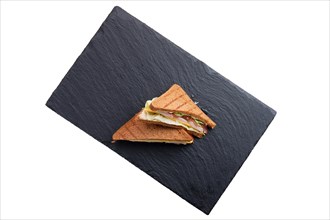Club sandwich with ham