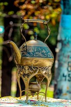 Kettle tea pot made in a traditional style