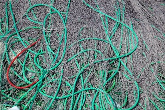 Fishing nets in the dhow port of Al Khor