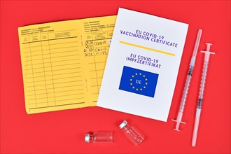 EU COVID-19 Vaccination certificate on paper