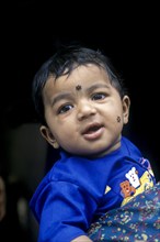 A 7-month old south Indian baby boy Ashwin at Coimbatore