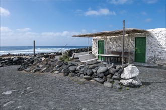 Fishing hut on the beach