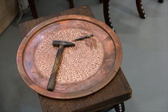 Example of Ottoman art patterns applied on metals