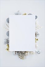 White paper christmas composition. Resolution and high quality beautiful photo