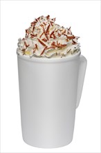 Coffee cocktail with whipped cream