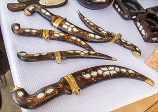 Ottoman Turkish style daggers with mother of pearl inlays