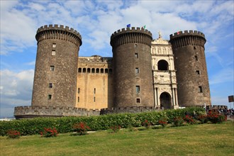 Castel Nuovo with Francesco Laurana's triumphal arch at the main entrance