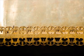 Example of Ottoman art patterns applied on metals