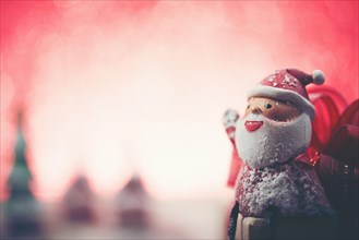 Smiling santa claus with blurred background. Resolution and high quality beautiful photo