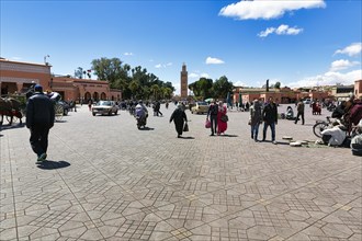 Local passers-by on the Djemaa el Fna