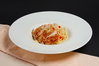 Plate with pasta