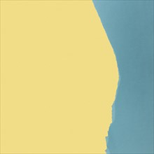 Light yellow blue paper copy space