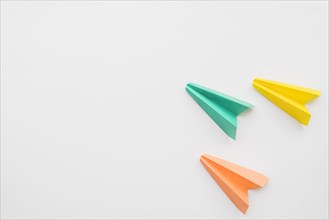Origami colorful planes