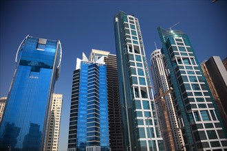 High-rise buildings around Conference Street in Doha