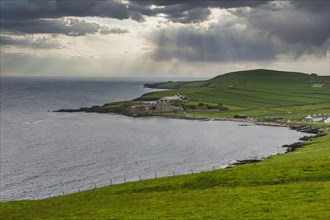 Coastline of the Shetland islands