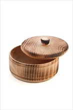 Small wooden container for spice