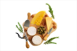 Four types of cheeses