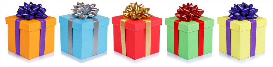 Christmas gifts Christmas presents decoration birthday gift banner in a row clipping isolated in Stuttgart
