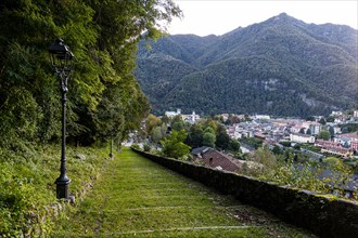 Track to the Unesco world heritage site Sacro Monte de Varallo