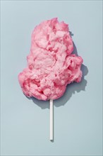 Top view pink cotton candy stick. Resolution and high quality beautiful photo