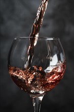 Pouring wine into glass. Resolution and high quality beautiful photo