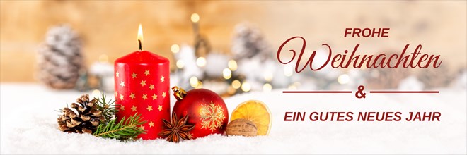 Christmas Card Christmas Card Advent with Candle Banner Panorama Decoration Christmas Decoration Advent in Stuttgart
