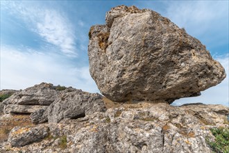 Strangely shaped rocks in the chaos of Nimes le Vieux in the Cevennes National Park. Unesco World Heritage. Fraissinet-de-Fourques