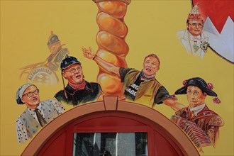 Murals of the stars of carnival