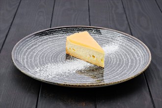 Portion of pumpkin cheese cake
