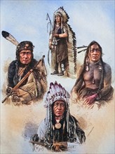 Various Indians from North America