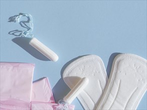 Variety female menstrual hygiene close up. Resolution and high quality beautiful photo