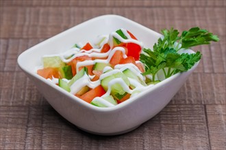 Salad of fresh spring vegetables