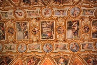 Ceiling frescoes in the nave