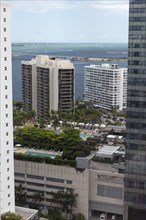 View of the skyscrapers of Miami