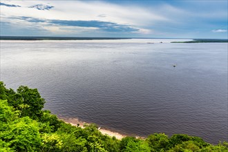 Overlook over the amazon river. Manaus