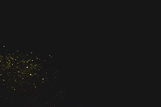 Yellow sequins black background. Resolution and high quality beautiful photo