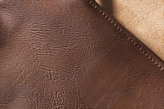 Extremely close up quality leather texture background surface