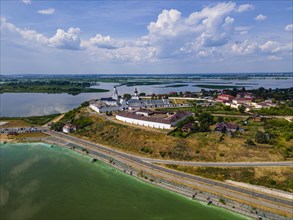 Aerial of the Unesco site Sviyazhsk