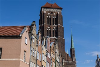 Hanseatic league houses with Saint MaryÂ´s church